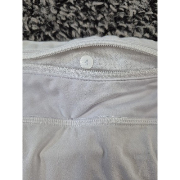 Lululemon Women's White Tennis‎ Skort Skirt Size 4 Built In Shorts - Picture 2 of 6